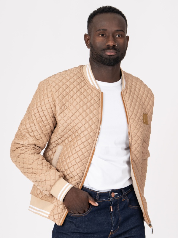 BLUSAO SMK LOSANGO BEGE