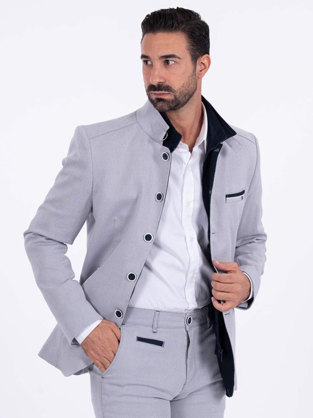 BLAZER SMK GRAY FASHION