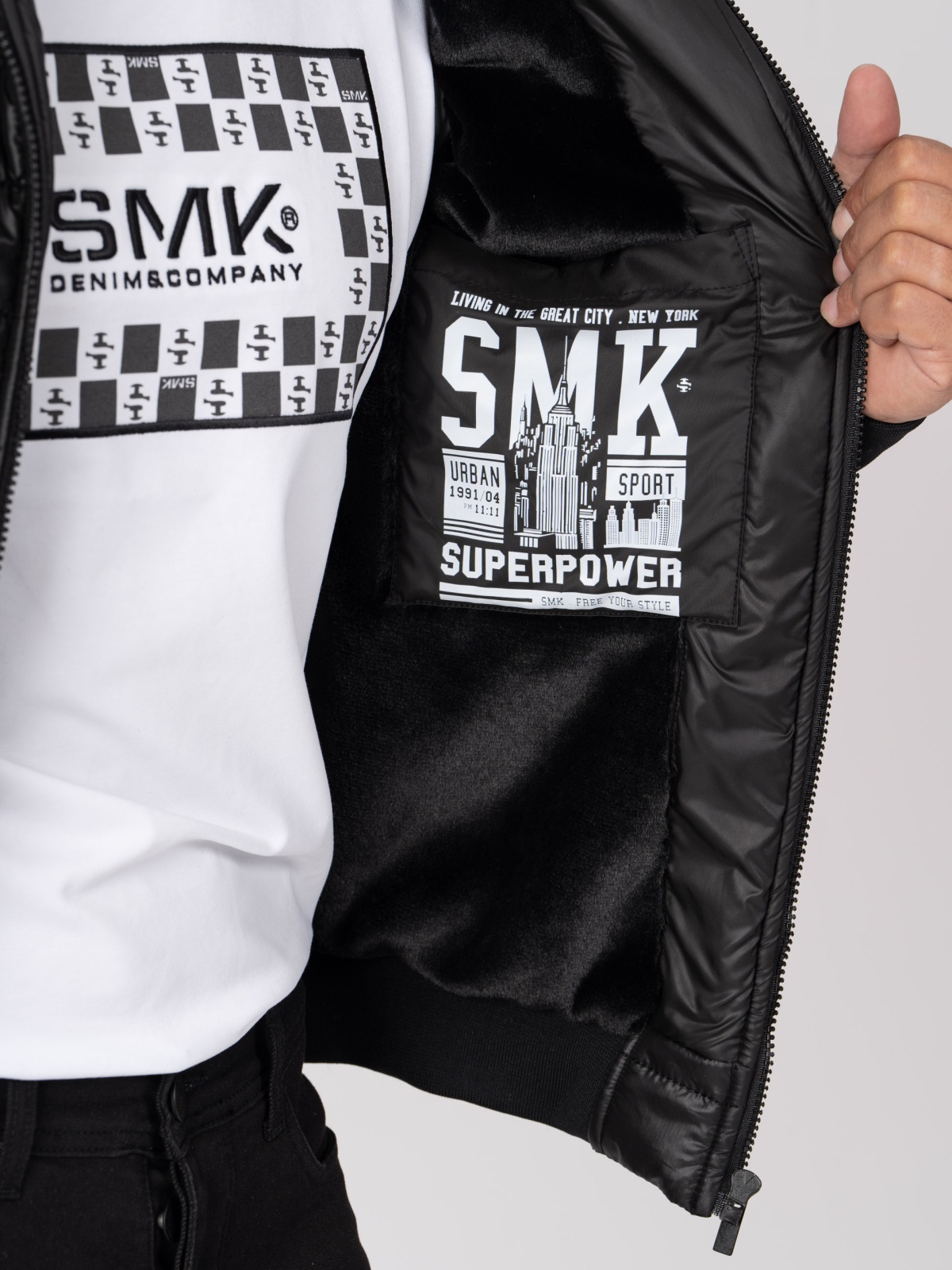 BLUSAO SMK PRETO PRETO