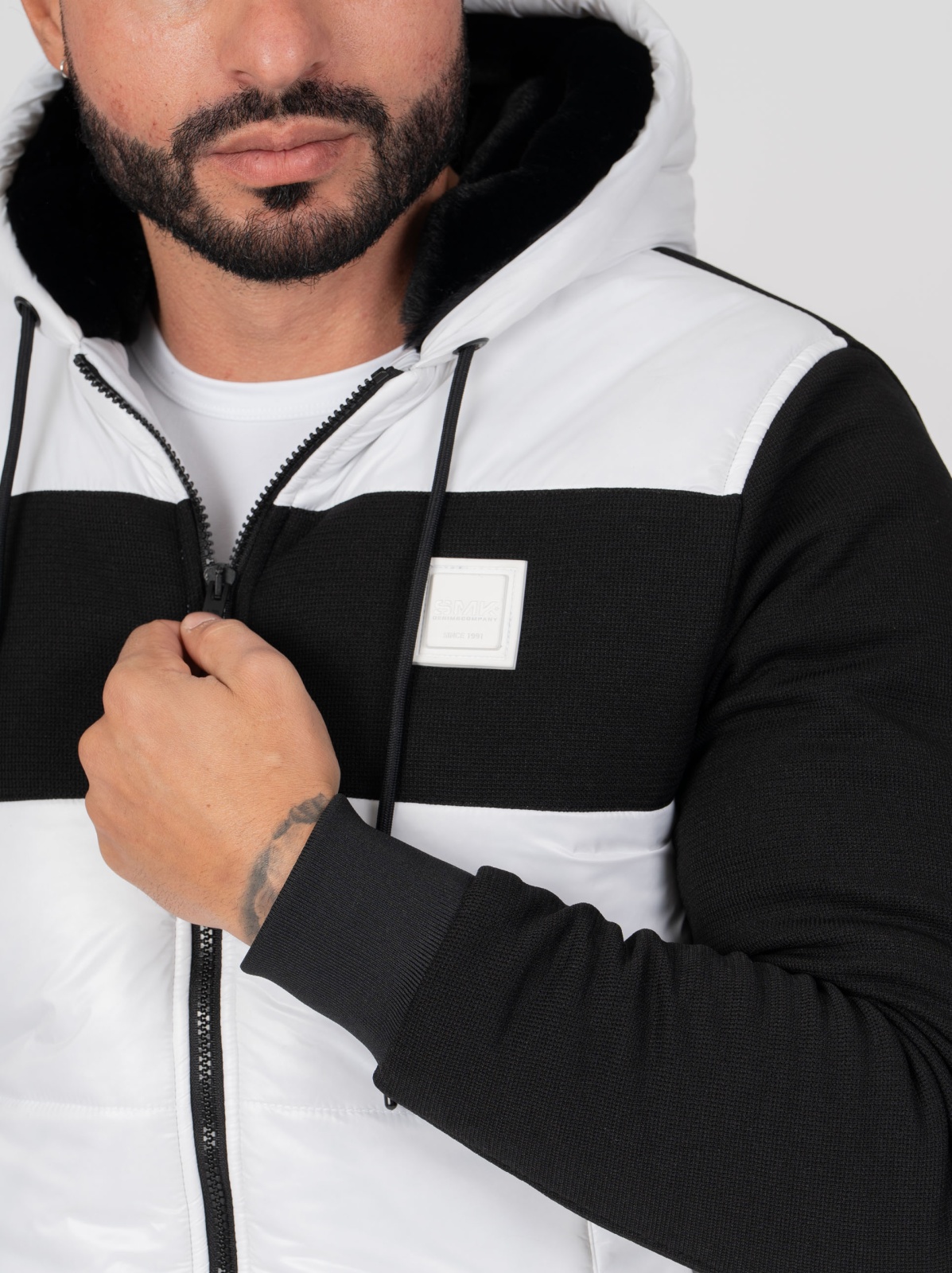 CASACO SMK BRANCO PRETO