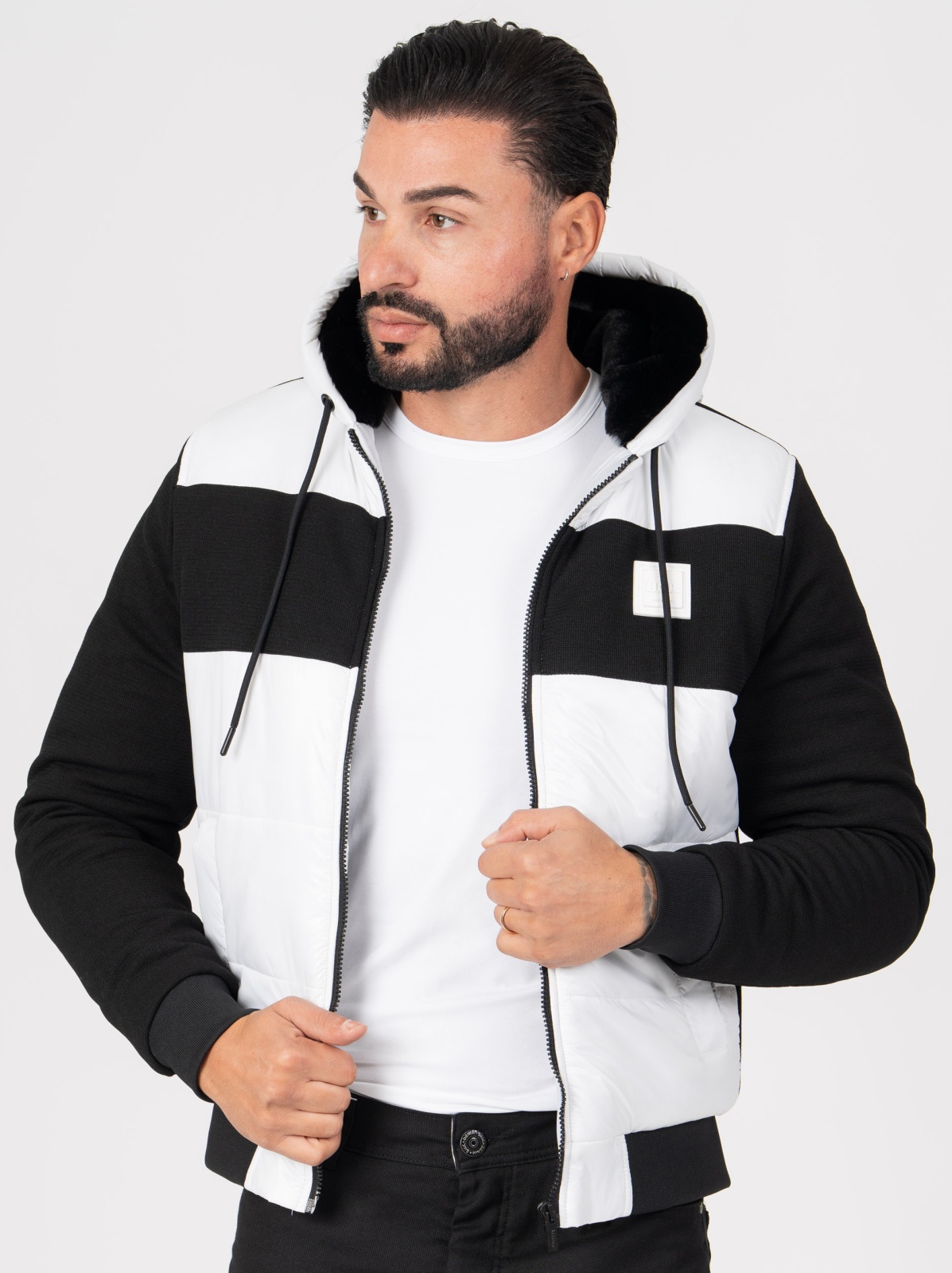 CASACO SMK BRANCO PRETO