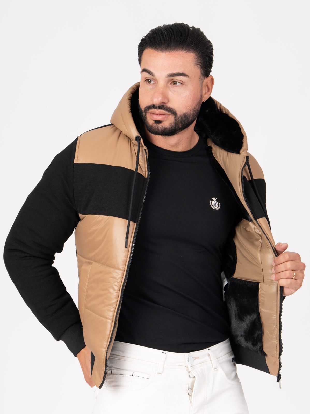 CASACO SMK CAMEL PRETO